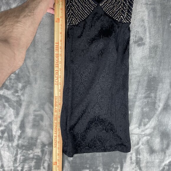 Intimately Free People Women's S Shooting Star Slip Dress Black Beaded Mini - Picture 5 of 6